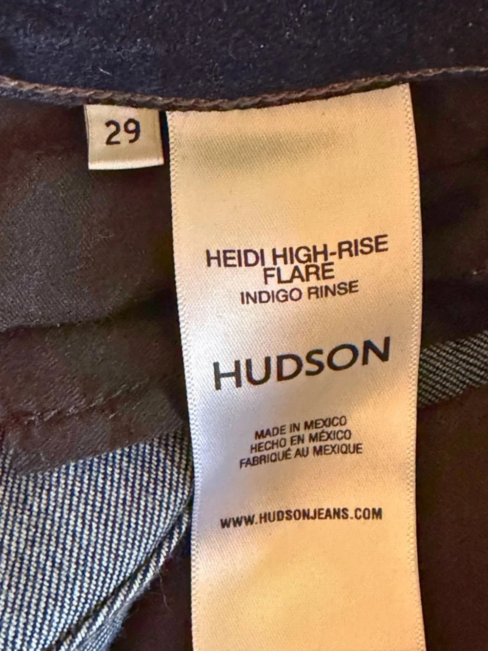 29 EUC - Hudson Heidi High Rise - Flare - Front Hem Split - Indigo - Picture 3 of 7
